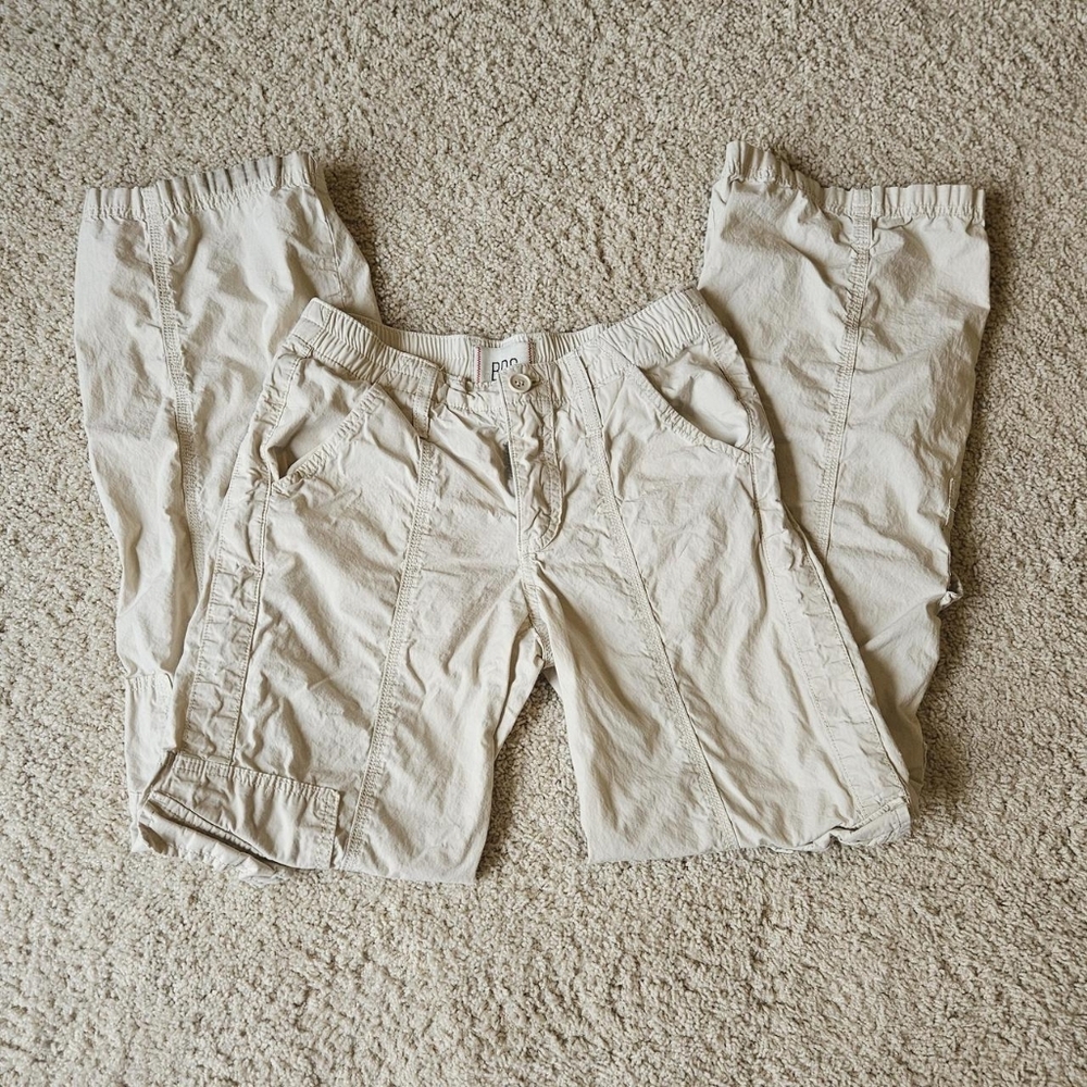 BDG Cream Cargo Drawstring Pants